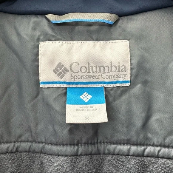 Columbia Gate Racer Softshell Jacket Navy Zip Front Men’s Size Small - Picture 4 of 5